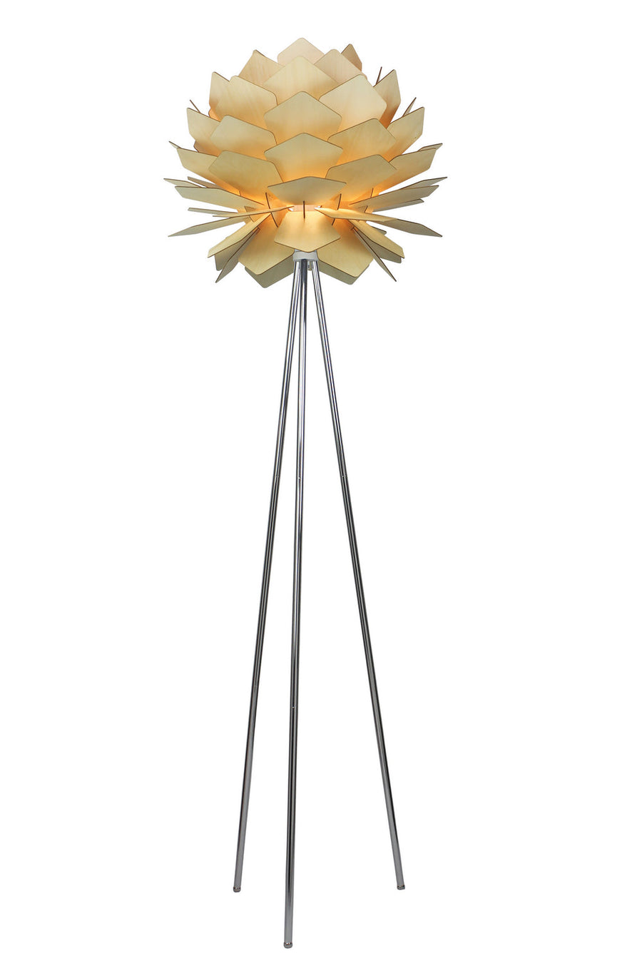 Bethel International Canada - One Light Floor Lamp - Natural Wood- Union Lighting Luminaires Decor