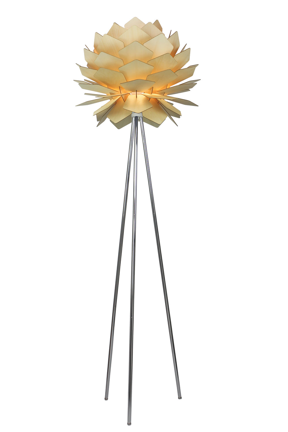 Bethel International Canada - One Light Floor Lamp - Natural Wood- Union Lighting Luminaires Decor