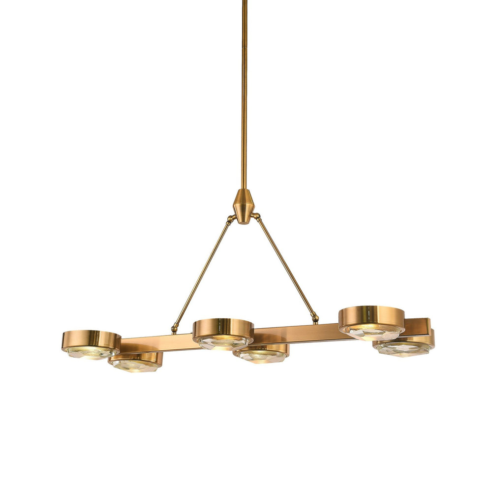 Bethel International Canada - Six Light Chandelier - Bronze- Union Lighting Luminaires Decor