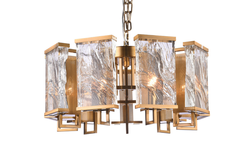 Bethel International Canada - Nine Light Chandelier - Brass- Union Lighting Luminaires Decor