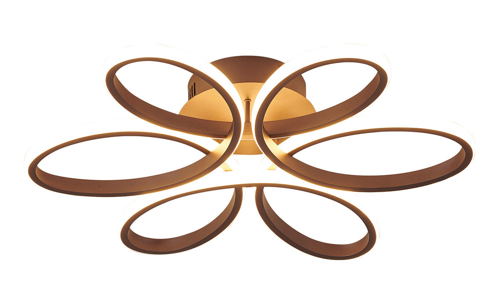 Bethel International Canada - LED Flush Mount - Satin Coffee- Union Lighting Luminaires Decor