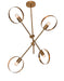 Bethel International Canada - Four Light Chandelier - Brushed Bronze- Union Lighting Luminaires Decor