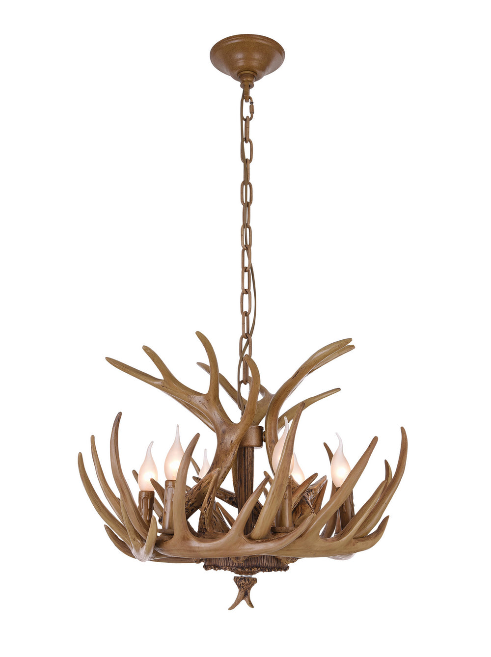 Bethel International Canada - Six Light Pendant - Brown- Union Lighting Luminaires Decor