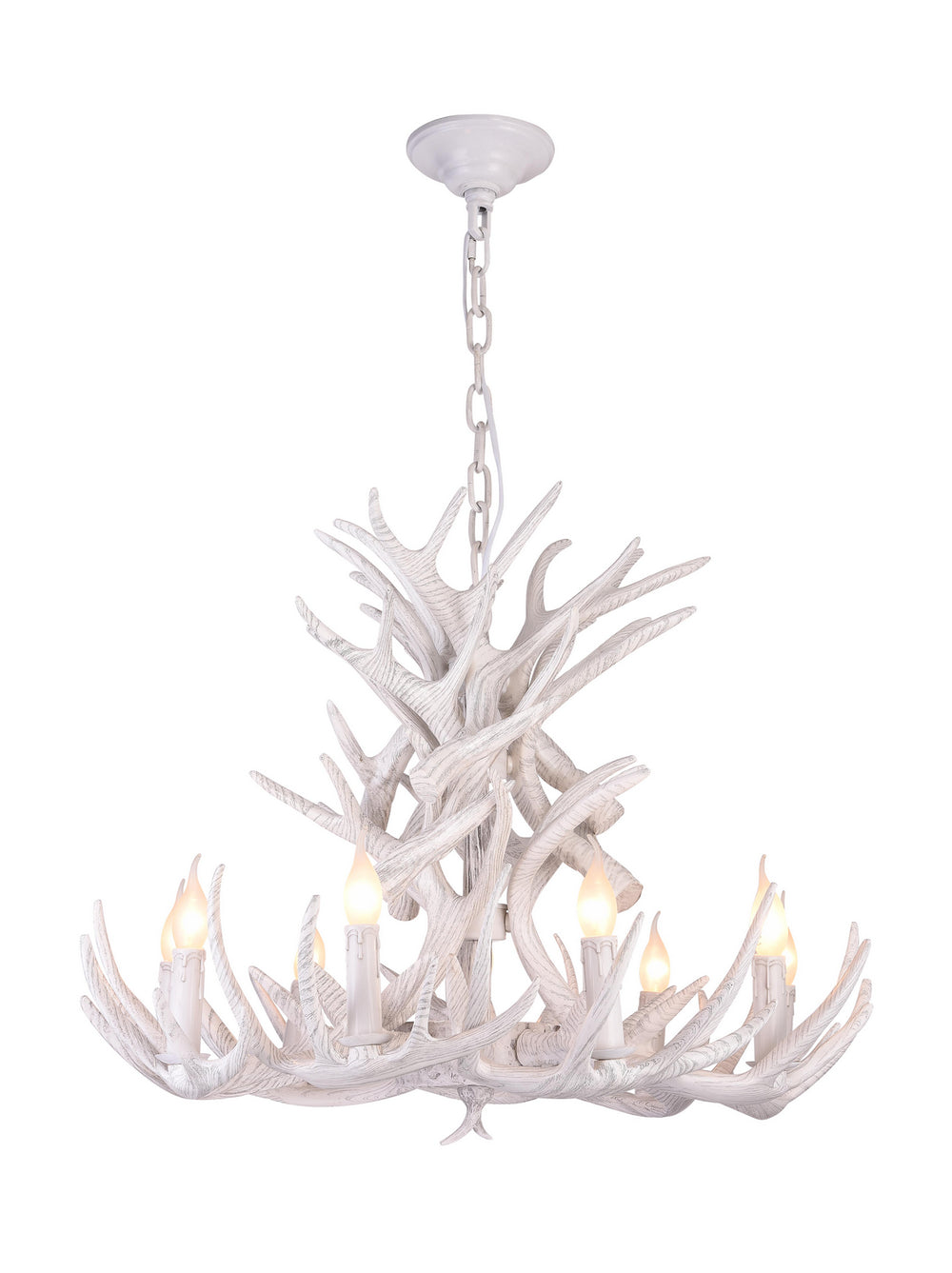Bethel International Canada - Nine Light Pendant - White- Union Lighting Luminaires Decor