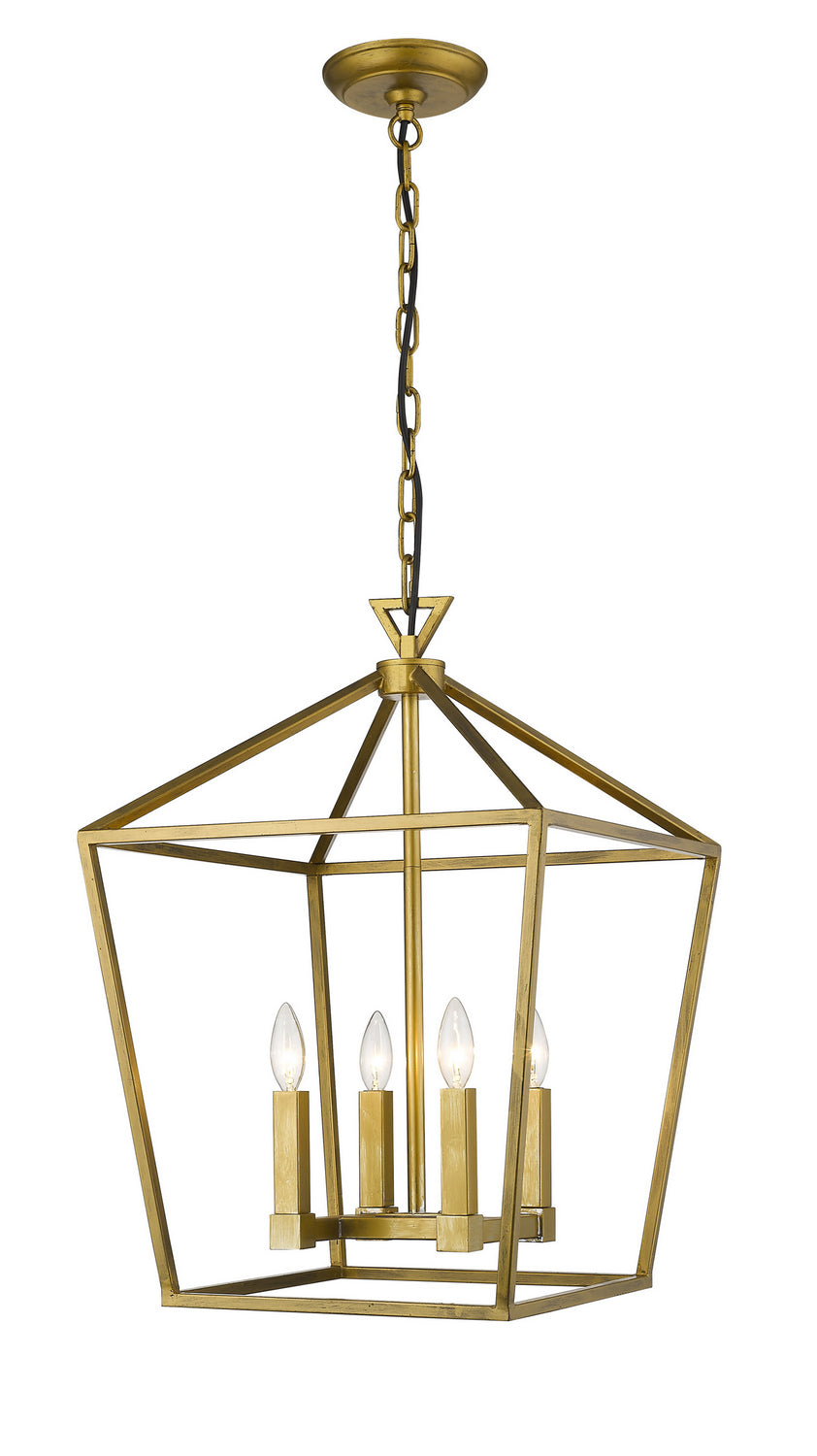 Bethel International Canada - Four Light Chandelier - Gold- Union Lighting Luminaires Decor