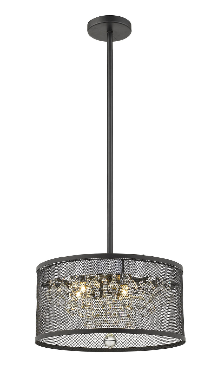 Bethel International Canada - Six Light Chandelier - Black- Union Lighting Luminaires Decor