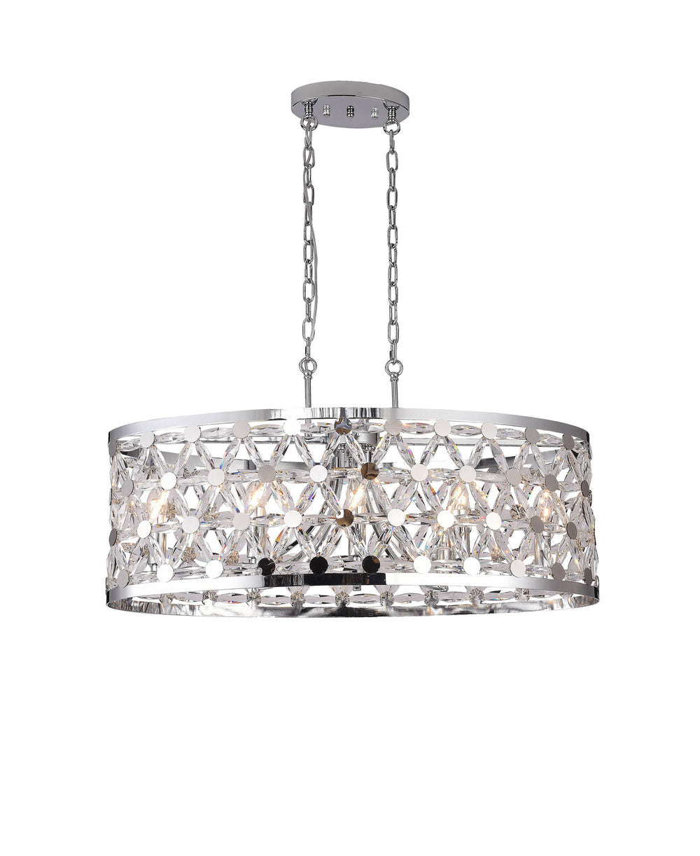 Bethel International Canada - Eight Light Chandelier - Chrome- Union Lighting Luminaires Decor