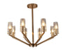 Bethel International Canada - Eight Light Chandelier - Copper- Union Lighting Luminaires Decor