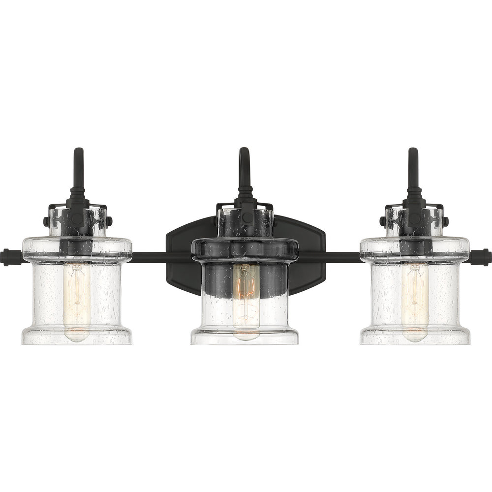 Quoizel - Three Light Bath Fixture - Danbury - Earth Black- Union Lighting Luminaires Decor