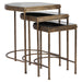 Uttermost - Nesting Tables, Set/3 - India - Antique Brushed Gold- Union Lighting Luminaires Decor