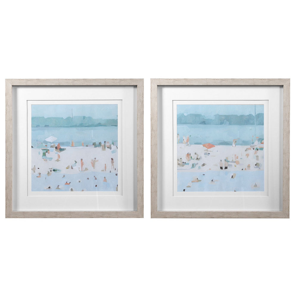 Uttermost - Framed Prints, Set/2 - Sea - Light Driftwood- Union Lighting Luminaires Decor