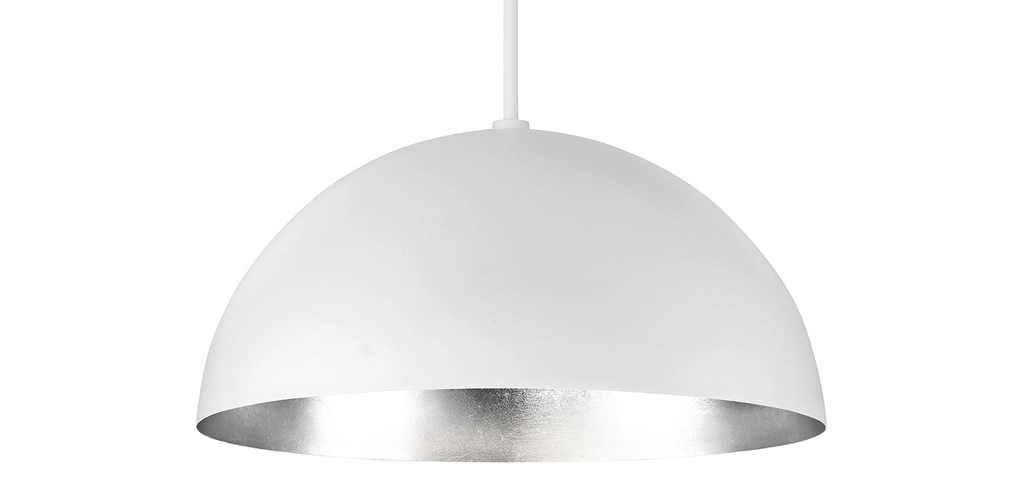 Modern Forms Canada - LED Pendant - Yolo - Silver Leaf/White- Union Lighting Luminaires Decor