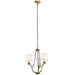 Kichler Canada - Three Light Mini Chandelier - Thisbe - Natural Brass- Union Lighting Luminaires Decor