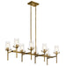 Kichler Canada - Eight Light Linear Chandelier - Alton - Natural Brass- Union Lighting Luminaires Decor