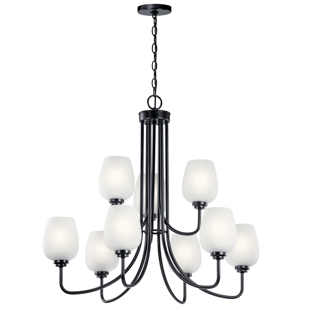 Kichler Canada - Nine Light Chandelier - Valserrano - Black- Union Lighting Luminaires Decor