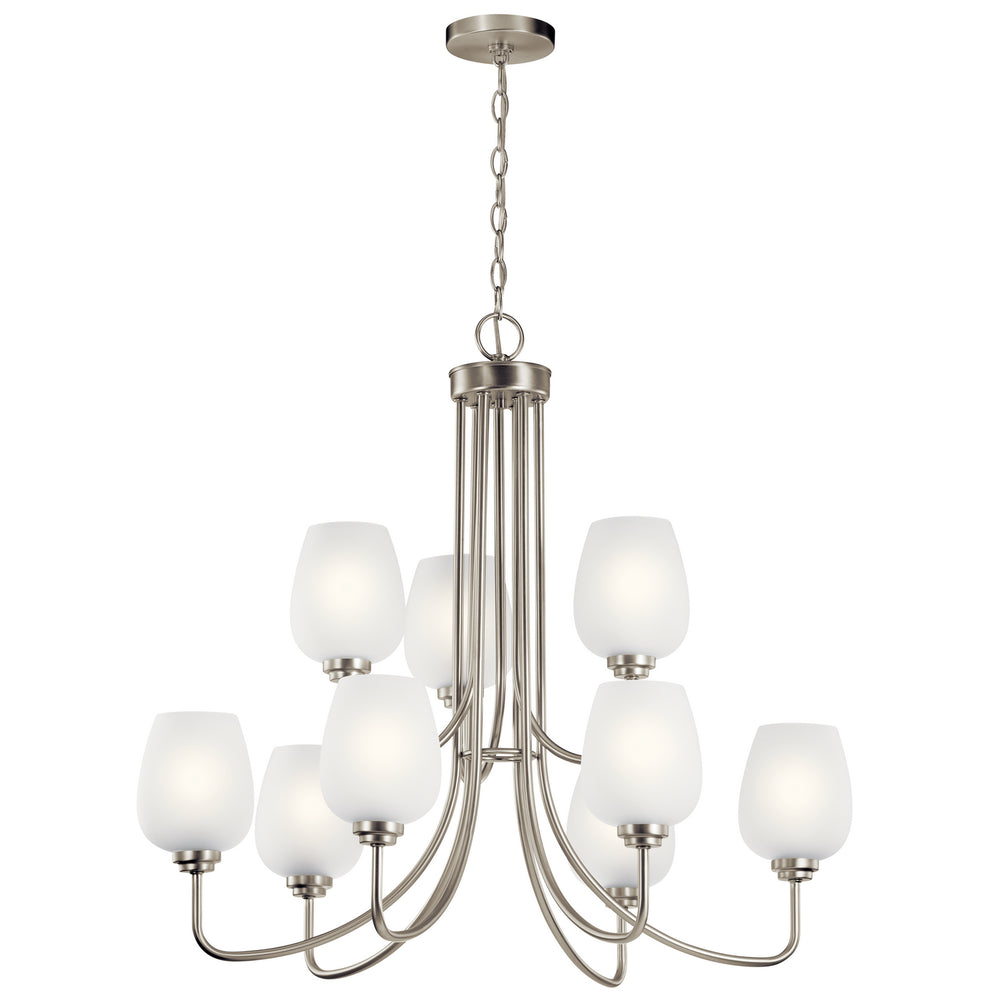 Kichler Canada - Nine Light Chandelier - Valserrano - Brushed Nickel- Union Lighting Luminaires Decor