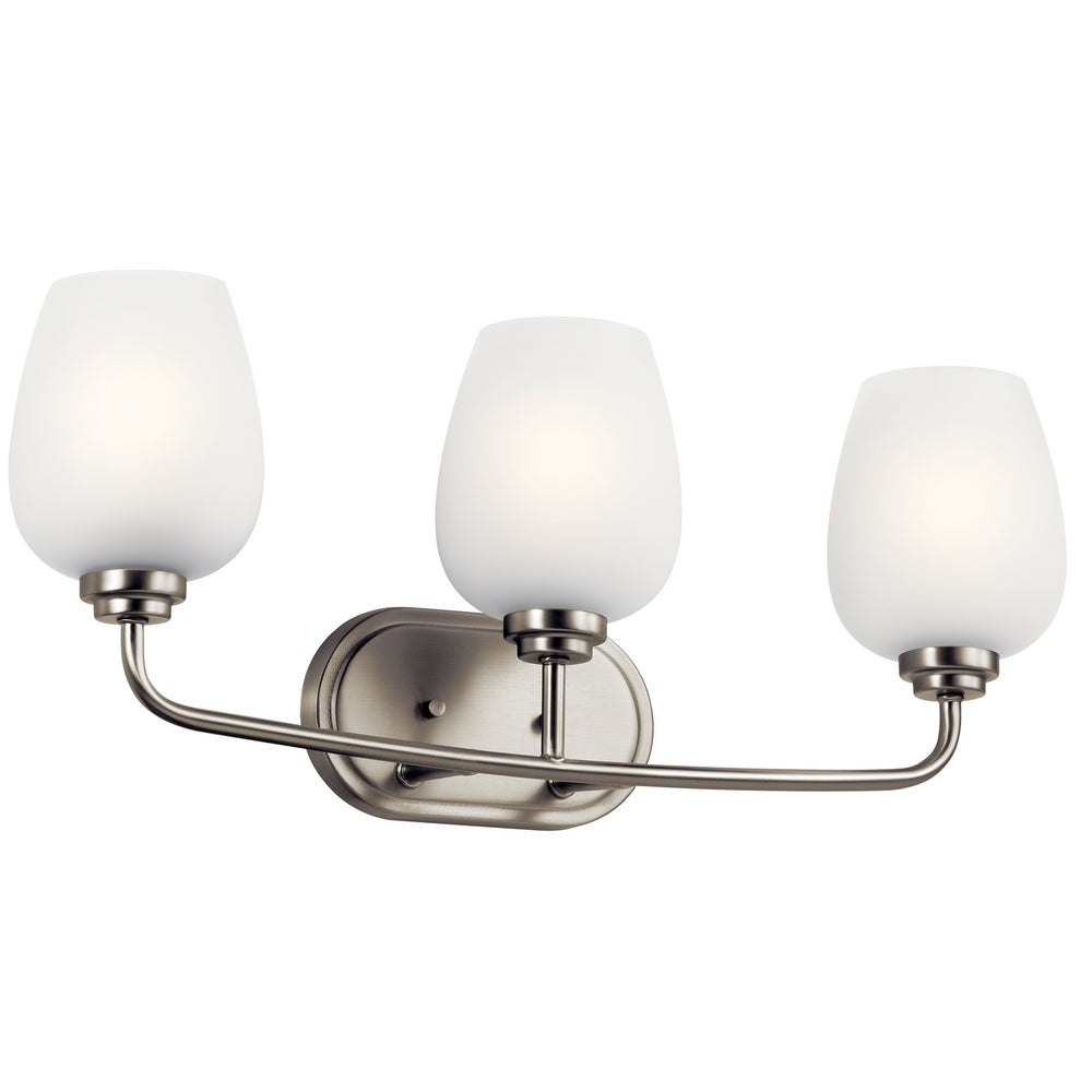 Kichler Canada - Three Light Bath - Valserrano - Brushed Nickel- Union Lighting Luminaires Decor