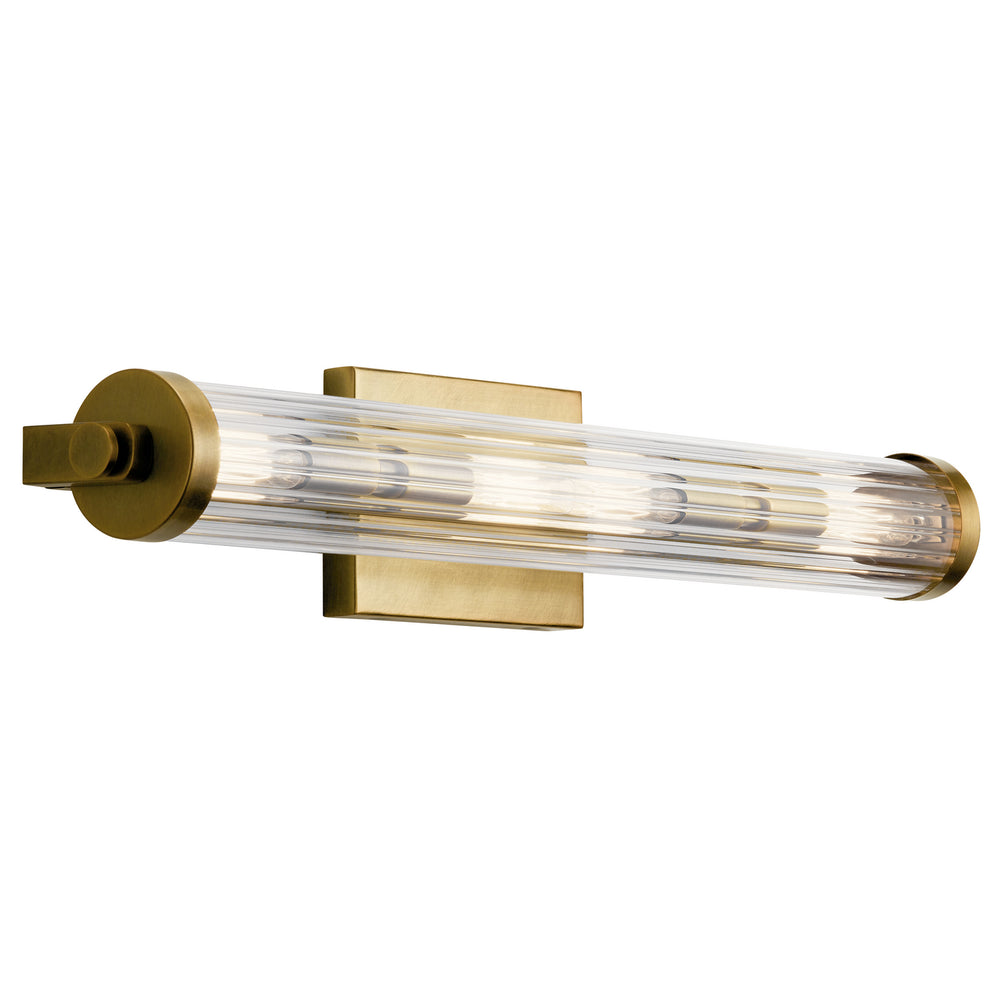 Kichler Canada - Four Light Linear Bath - Azores - Natural Brass- Union Lighting Luminaires Decor