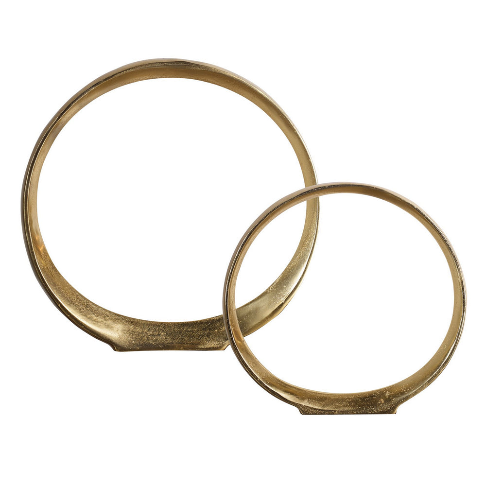 Uttermost - Sculpture, Set/2 - Jimena - Clean Gold- Union Lighting Luminaires Decor