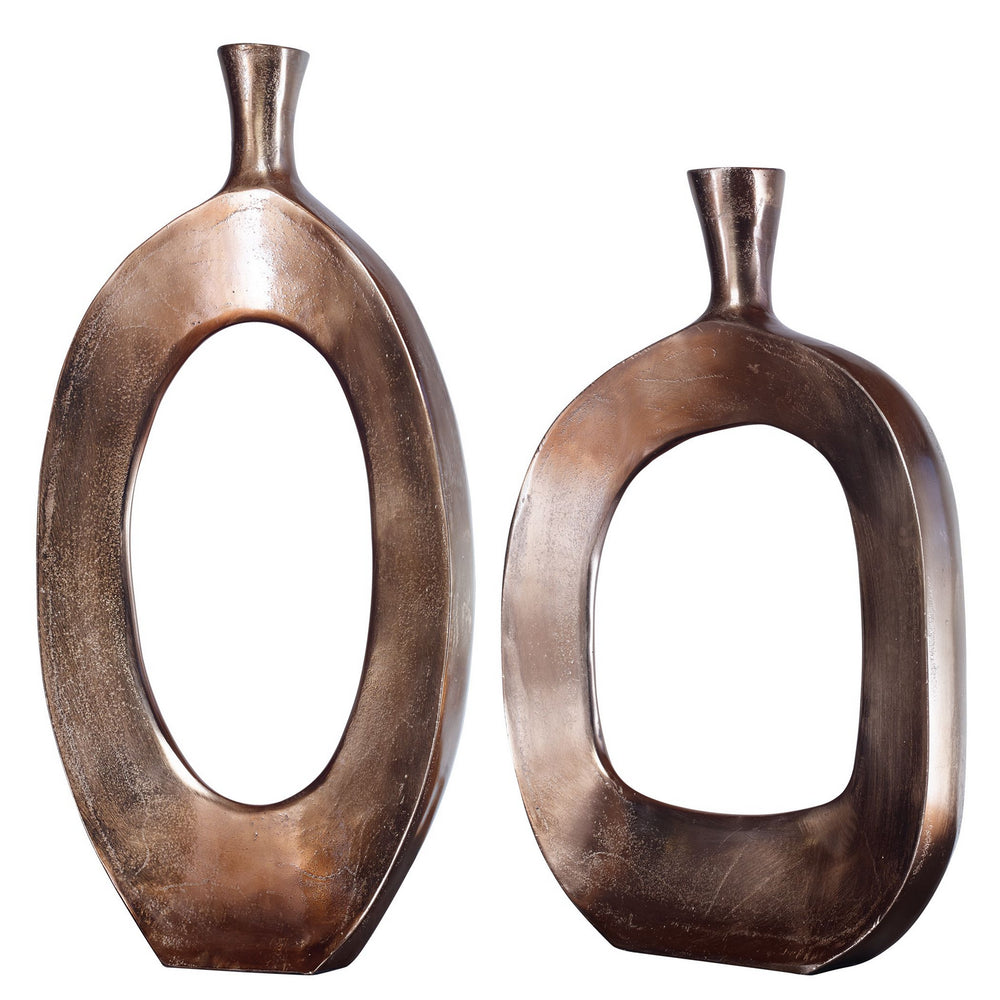 Uttermost - Vases, S/2 - Kyler - Bronze- Union Lighting Luminaires Decor