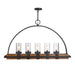 Uttermost - Five Light Linear Chandelier - Atwood, - Deep Weathered Bronze- Union Lighting Luminaires Decor