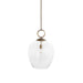 Uttermost - One Light Pendant - Calix - Aged Brass- Union Lighting Luminaires Decor