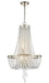Crystorama - Four Light Chandelier - Arcadia - Antique Silver- Union Lighting Luminaires Decor