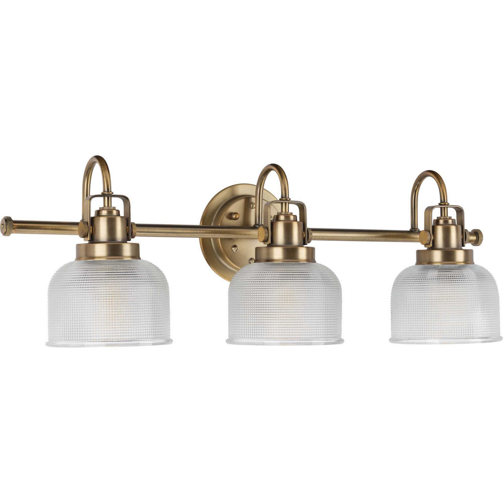 Progress Canada - Three Light Bath Bracket - Archie - Vintage Brass- Union Lighting Luminaires Decor