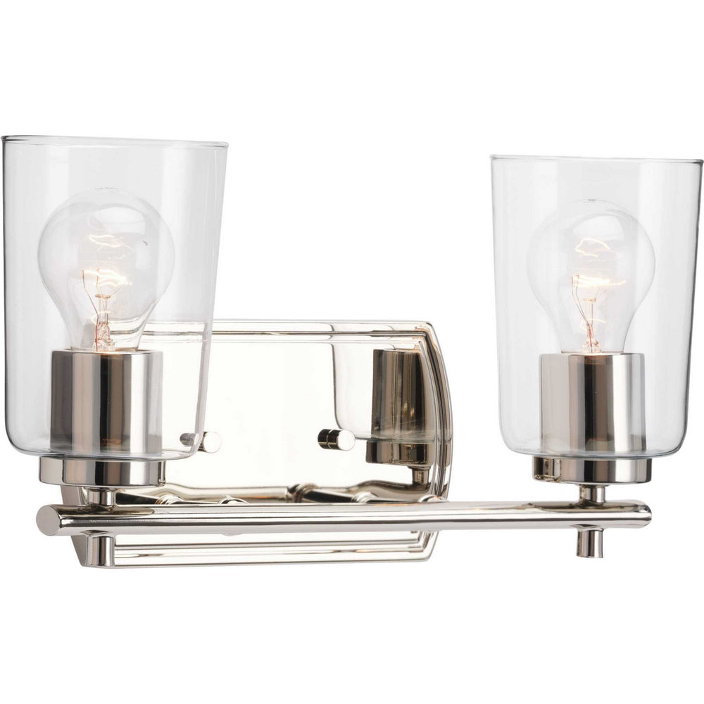 Progress Canada - Two Light Bath & Vanity - Adley - Polished Nickel- Union Lighting Luminaires Decor