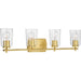 Progress Canada - Four Light Bath & Vanity - Adley - Satin Brass- Union Lighting Luminaires Decor