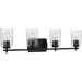 Progress Canada - Four Light Bath & Vanity - Adley - Black- Union Lighting Luminaires Decor