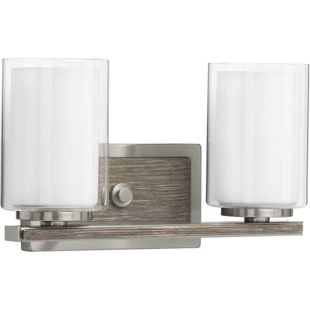 Progress Canada - Two Light Bath & Vanity - Mast - Brushed Nickel- Union Lighting Luminaires Decor