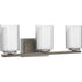 Progress Canada - Three Light Bath & Vanity - Mast - Brushed Nickel- Union Lighting Luminaires Decor