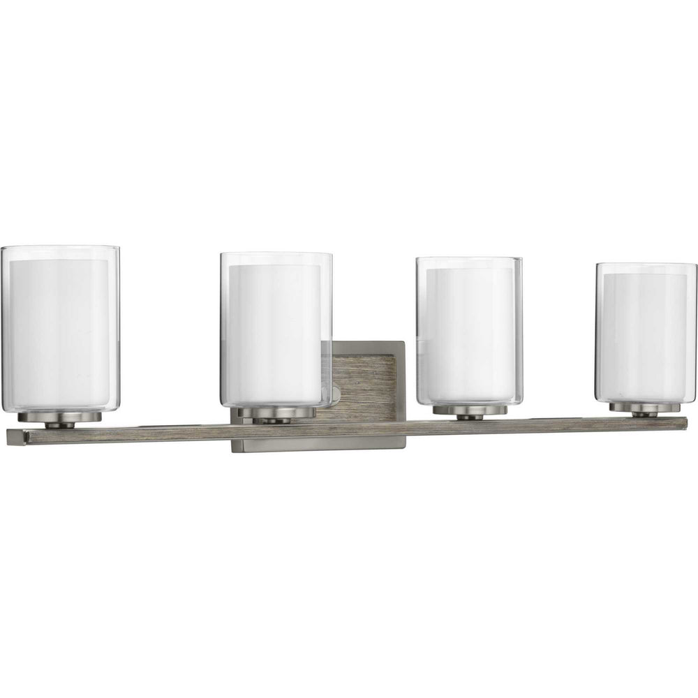 Progress Canada - Four Light Bath & Vanity - Mast - Brushed Nickel- Union Lighting Luminaires Decor