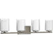 Progress Canada - Four Light Bath & Vanity - Mast - Brushed Nickel- Union Lighting Luminaires Decor
