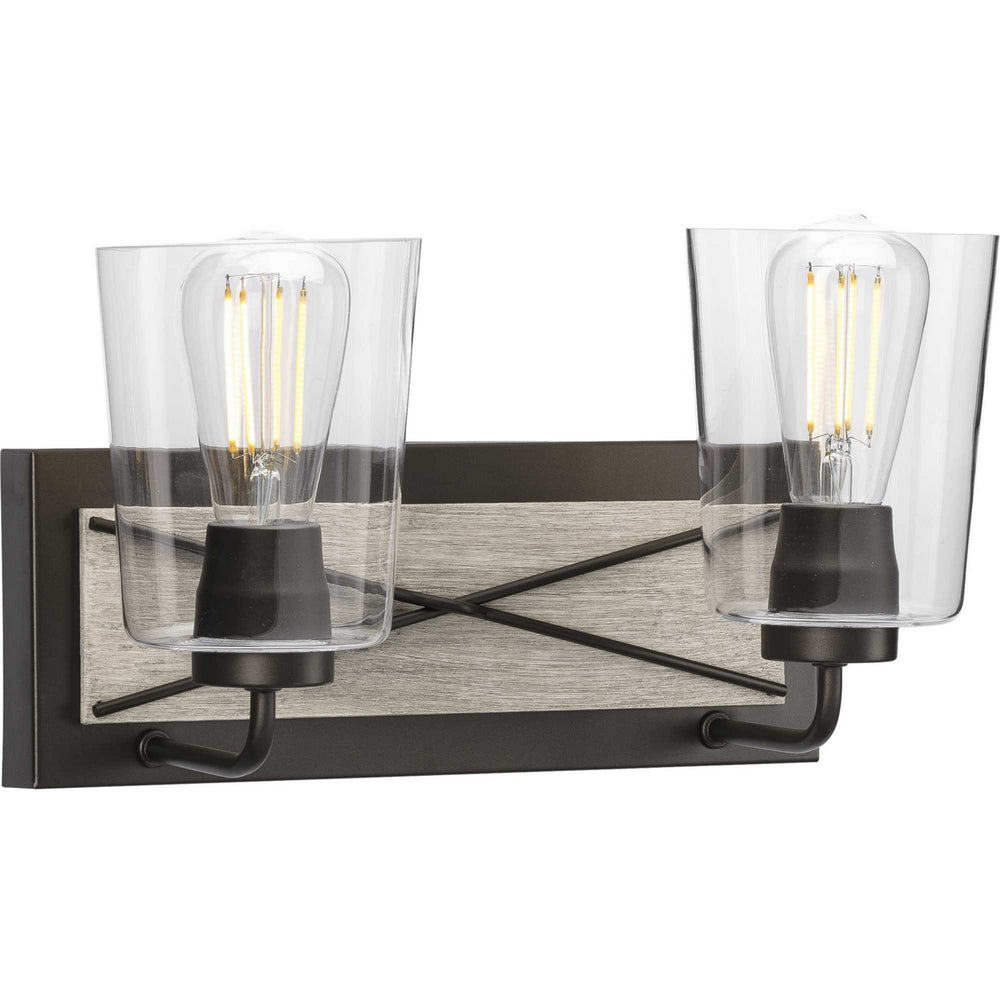Progress Canada - Two Light Bath Bracket - Briarwood - Graphite- Union Lighting Luminaires Decor