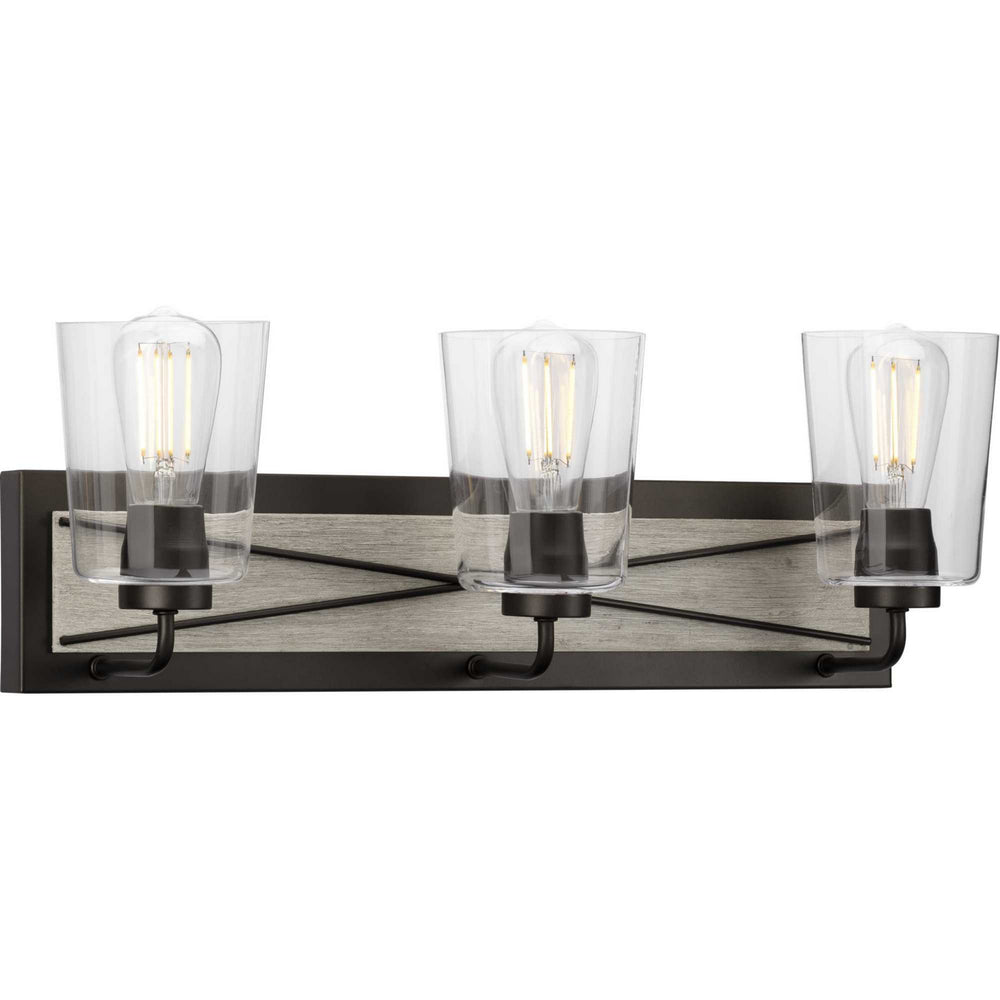 Progress Canada - Three Light Bath Bracket - Briarwood - Graphite- Union Lighting Luminaires Decor