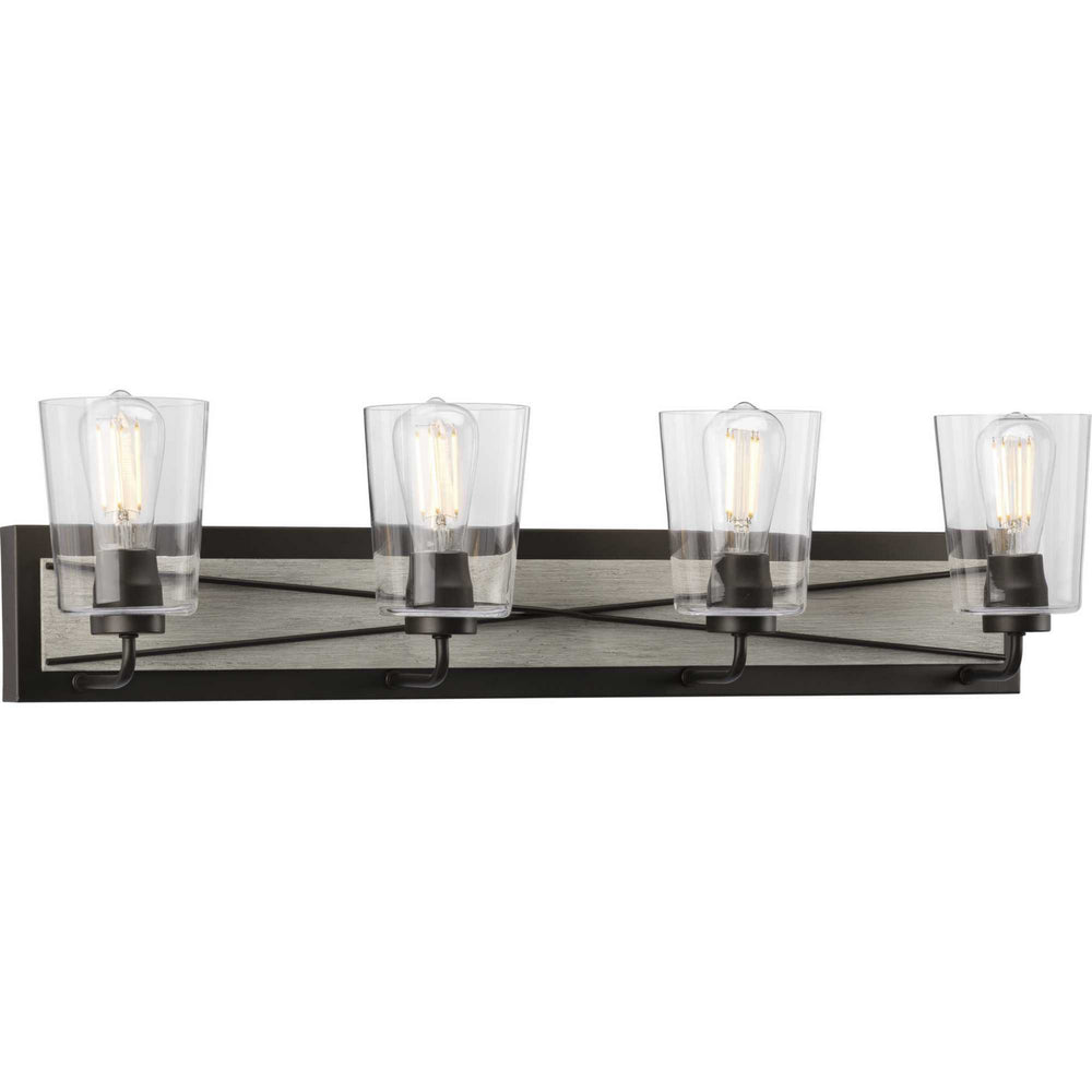 Progress Canada - Four Light Bath Bracket - Briarwood - Graphite- Union Lighting Luminaires Decor