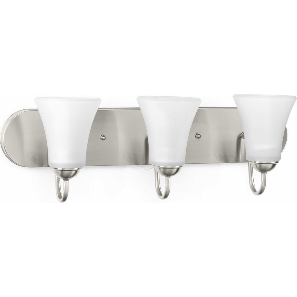 Progress Canada - Three Light Bath Bracket - Classic - Brushed Nickel- Union Lighting Luminaires Decor