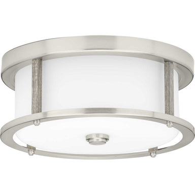Progress Canada - Two Light Flush Mount - Mast - Brushed Nickel- Union Lighting Luminaires Decor