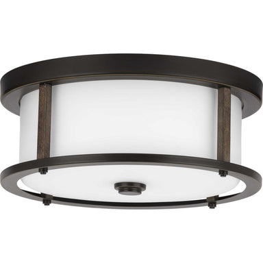 Progress Canada - Two Light Flush Mount - Mast - Antique Bronze- Union Lighting Luminaires Decor