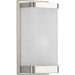 Progress Canada - One Light Wall Sconce - Linen Glass Sconce - Brushed Nickel- Union Lighting Luminaires Decor