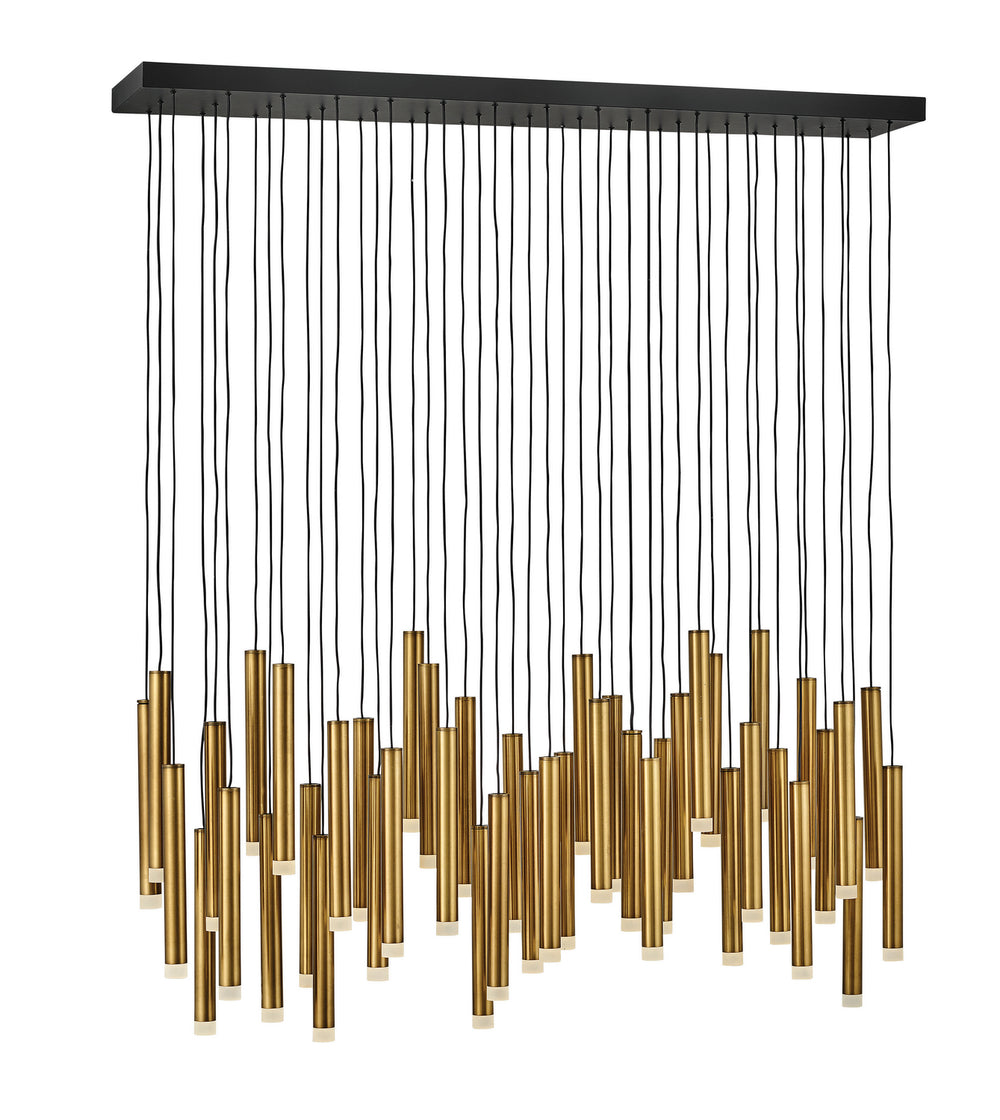 Fredrick Ramond Canada - LED Linear Pendant - Harmony - Heritage Brass- Union Lighting Luminaires Decor