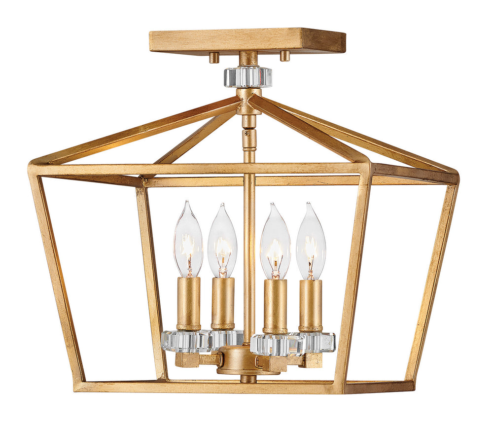 Hinkley Canada - LED Chandelier - Stinson - Distressed Brass- Union Lighting Luminaires Decor