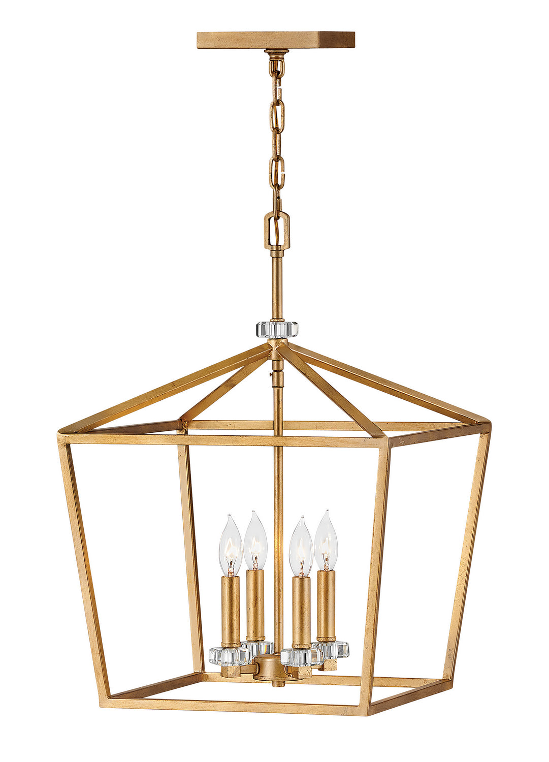 Hinkley Canada - LED Chandelier - Stinson - Distressed Brass- Union Lighting Luminaires Decor