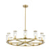 Alora Canada - 12 Light Chandelier - Revolve - Clear Glass/Natural Brass- Union Lighting Luminaires Decor