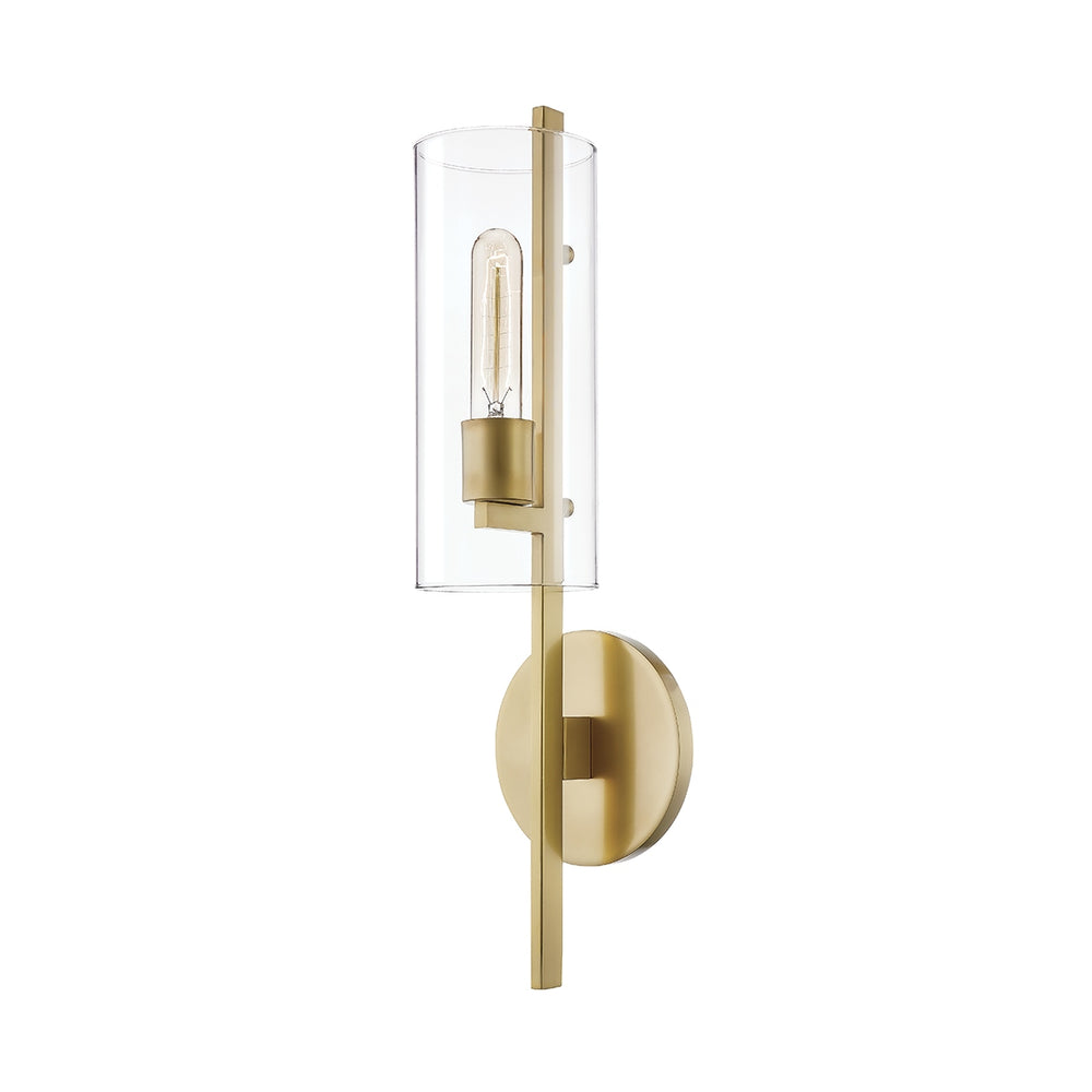 Mitzi Canada - One Light Wall Sconce - Ariel - Aged Brass- Union Lighting Luminaires Decor