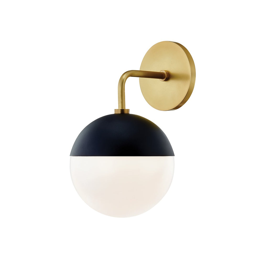 Mitzi Canada - One Light Wall Sconce - Renee - Aged Brass/Black- Union Lighting Luminaires Decor