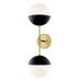 Mitzi Canada - Two Light Wall Sconce - Renee - Aged Brass/Black- Union Lighting Luminaires Decor