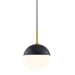 Mitzi Canada - One Light Pendant - Renee - Aged Brass/Black- Union Lighting Luminaires Decor